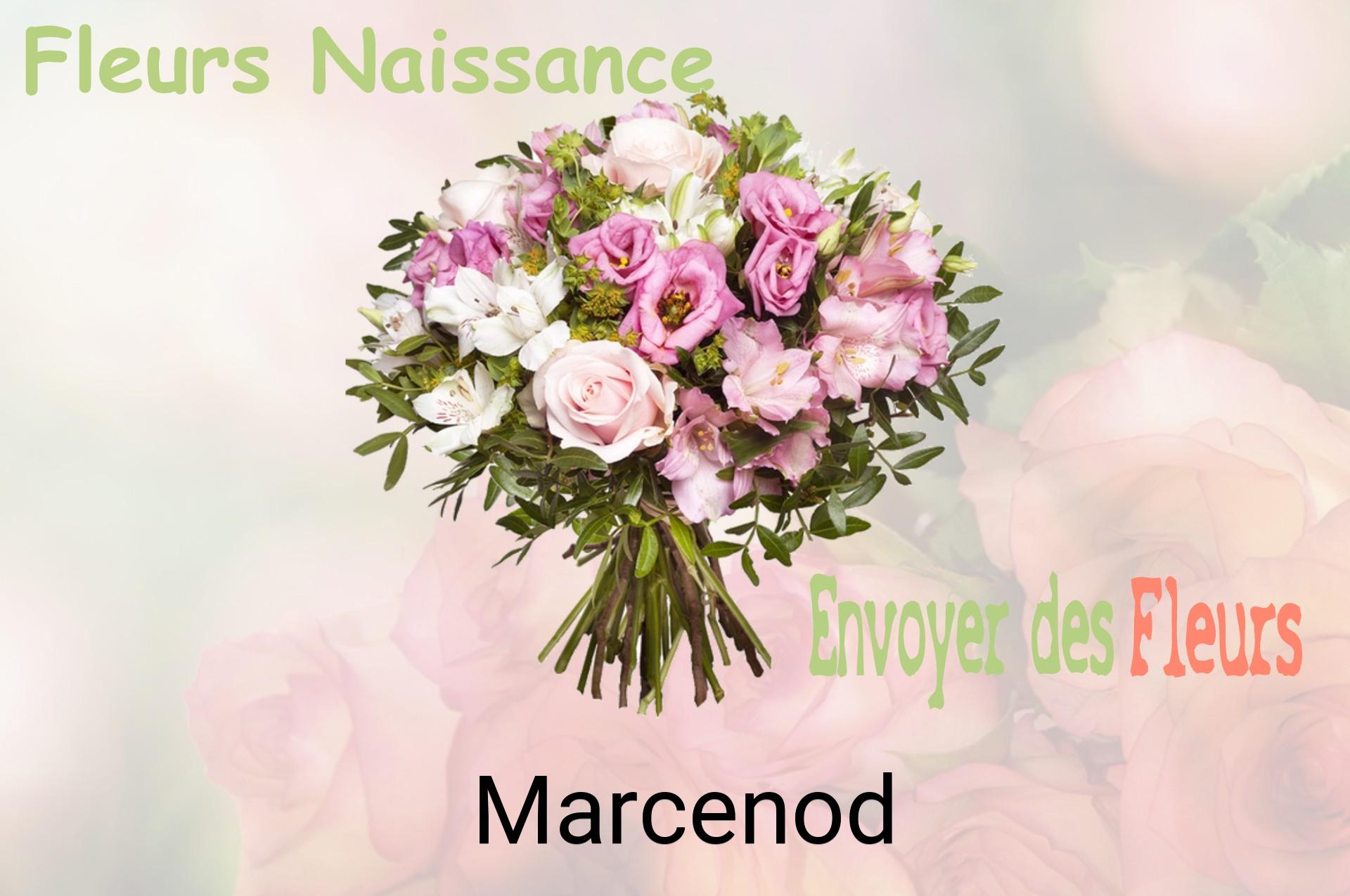 Bouquet de fleurs de naissance livré à Marcenod